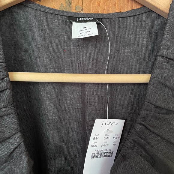 J Crew 100% Linen wrap-around dress - tags still on! - Picture 4 of 5